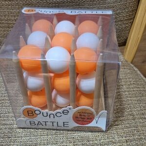 Bounce Battle Game Set with Orange and White Balls New